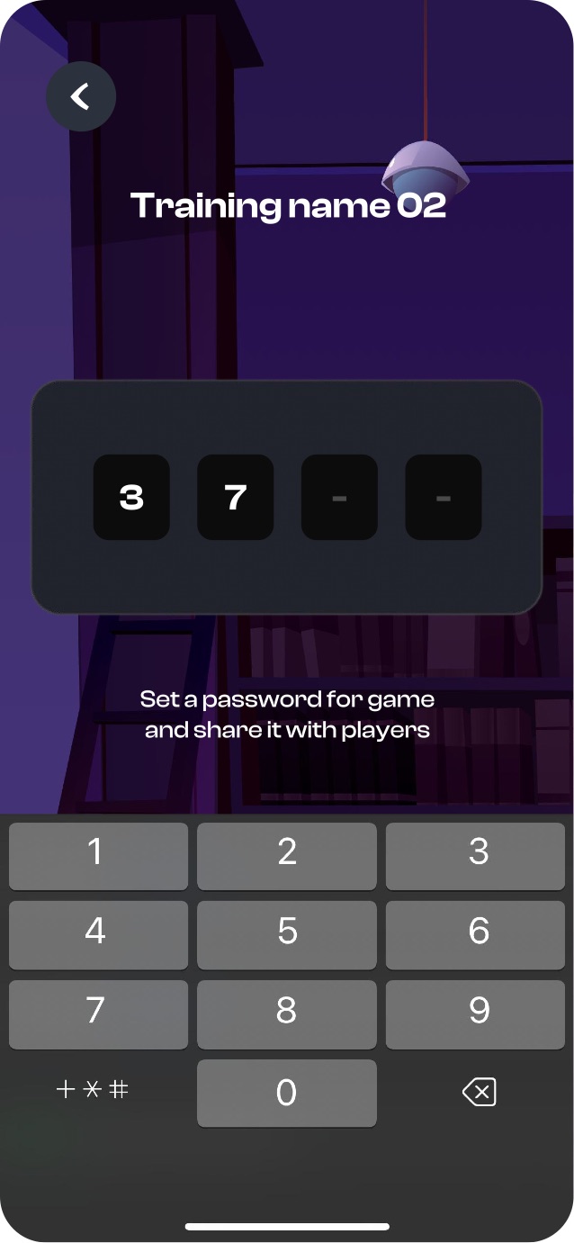 Teacher - a launch generates a 4-digit PIN to share with players