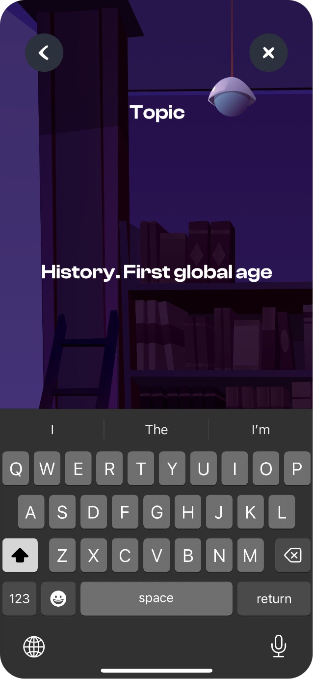 Teacher - describe a topic for AI question generation